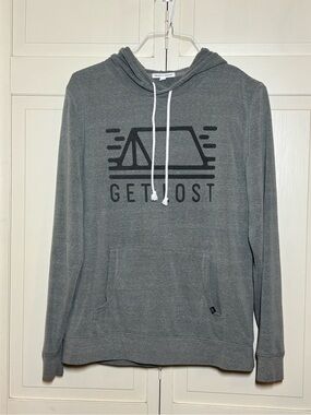 Threads 4 Thought Men's GET LOST Hooded Sweatshirt - Gray